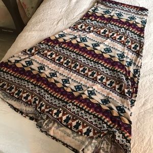 Tribal Maxi Skirt